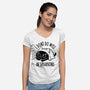 I Don’t Do Well In Situations-Womens-V-Neck-Tee-koalastudio
