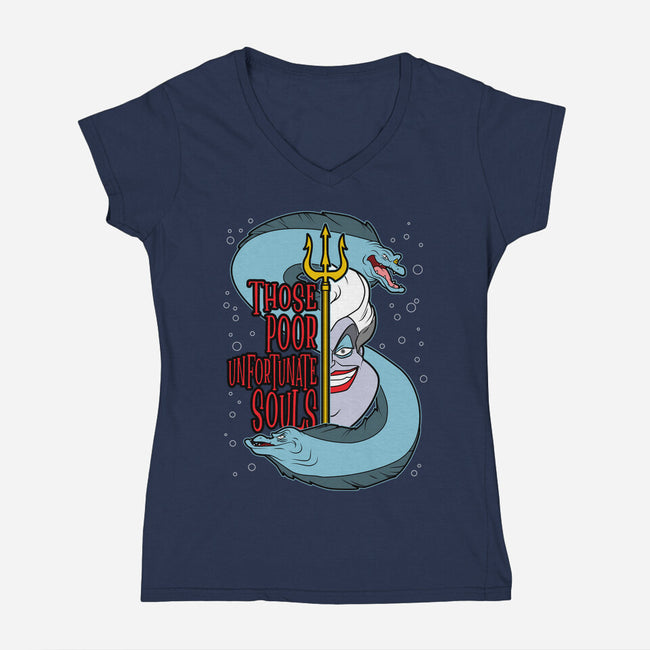 The Sea Witch-Womens-V-Neck-Tee-goodidearyan