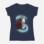 The Sea Witch-Womens-V-Neck-Tee-goodidearyan
