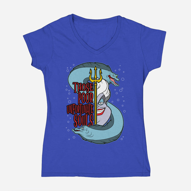 The Sea Witch-Womens-V-Neck-Tee-goodidearyan