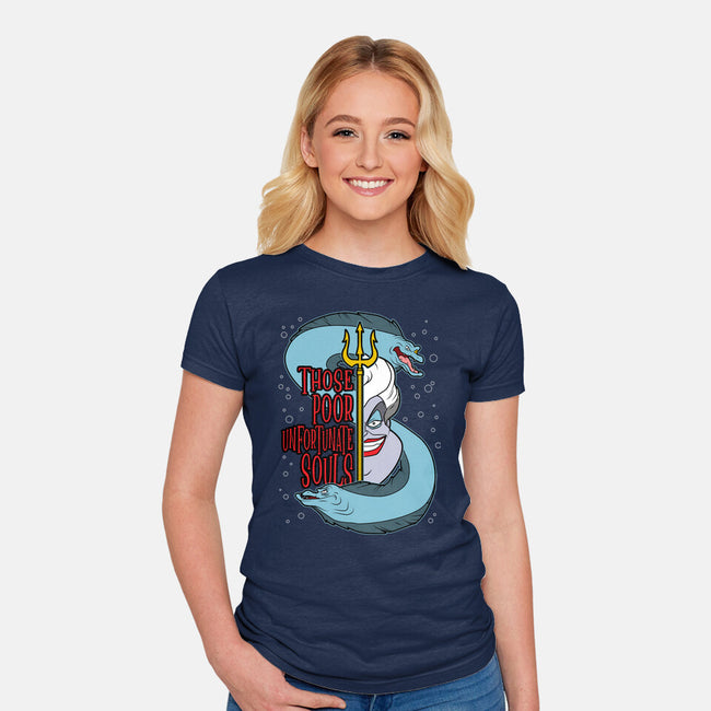 The Sea Witch-Womens-Fitted-Tee-goodidearyan