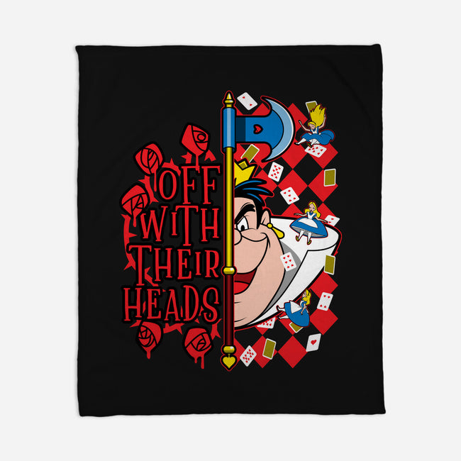 Queen Of Hearts-None-Fleece-Blanket-goodidearyan