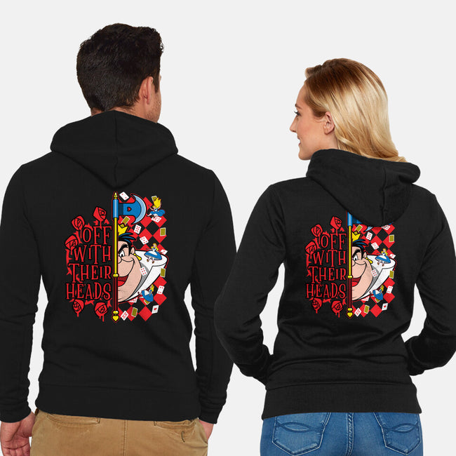 Queen Of Hearts-Unisex-Zip-Up-Sweatshirt-goodidearyan