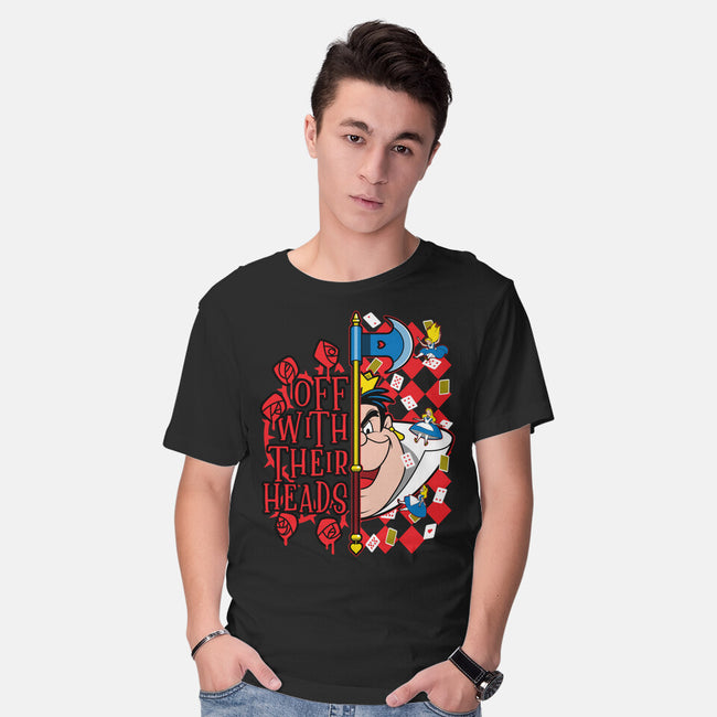 Queen Of Hearts-Mens-Basic-Tee-goodidearyan