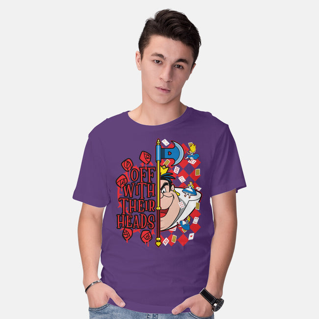 Queen Of Hearts-Mens-Basic-Tee-goodidearyan
