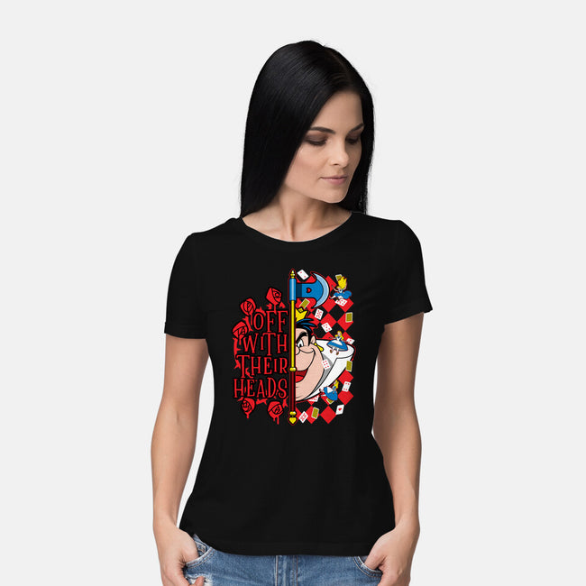 Queen Of Hearts-Womens-Basic-Tee-goodidearyan