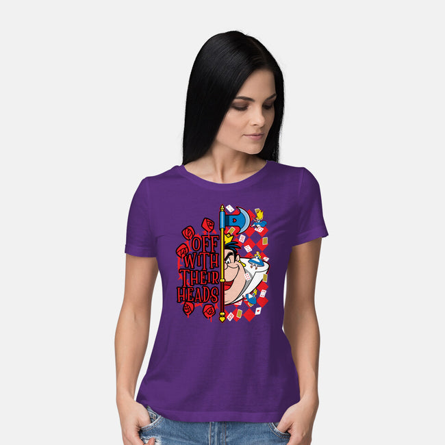 Queen Of Hearts-Womens-Basic-Tee-goodidearyan