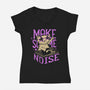 Make Some Noise-Womens-V-Neck-Tee-Estudio Horta