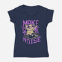 Make Some Noise-Womens-V-Neck-Tee-Estudio Horta