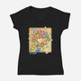 Celestial Melody-Womens-V-Neck-Tee-Henrique Torres