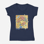 Celestial Melody-Womens-V-Neck-Tee-Henrique Torres