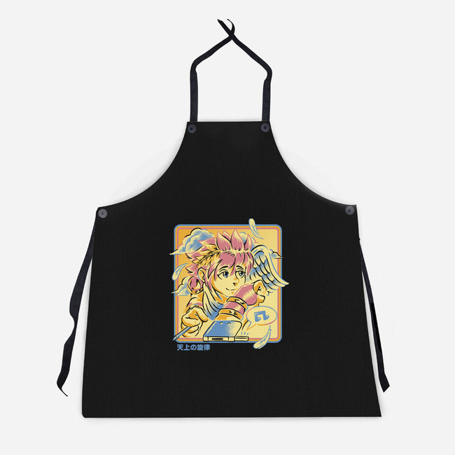 Celestial Melody-Unisex-Kitchen-Apron-Henrique Torres