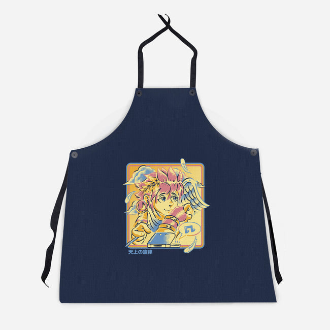 Celestial Melody-Unisex-Kitchen-Apron-Henrique Torres