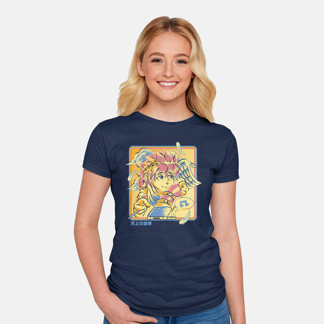 Celestial Melody-Womens-Fitted-Tee-Henrique Torres