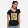 Celestial Melody-Womens-V-Neck-Tee-Henrique Torres