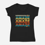 Amaze Amaze Amaze-Womens-V-Neck-Tee-patrickgp