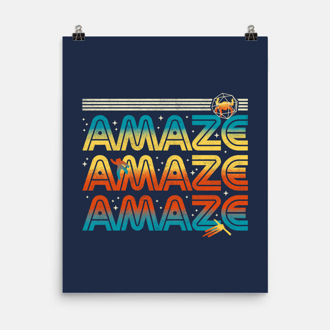 Amaze Amaze Amaze-None-Matte-Poster-patrickgp