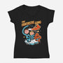 The Fantastic Gang-Womens-V-Neck-Tee-P1yu5h