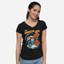 The Fantastic Gang-Womens-V-Neck-Tee-P1yu5h