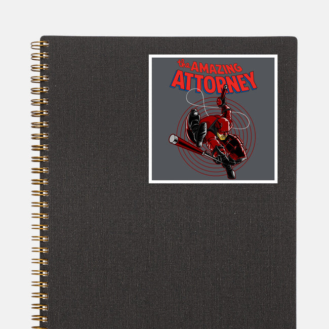 The Amazing Attorney-None-Glossy-Sticker-joerawks