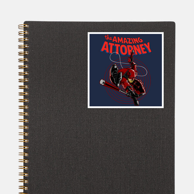 The Amazing Attorney-None-Glossy-Sticker-joerawks