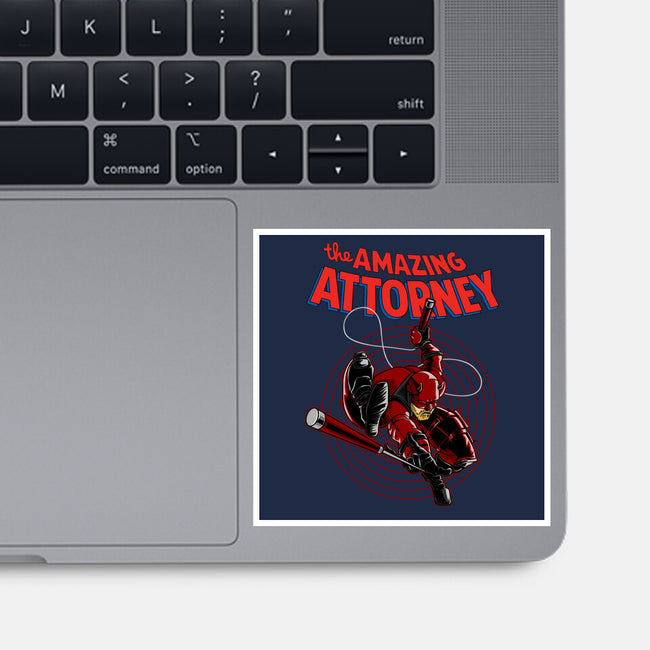 The Amazing Attorney-None-Glossy-Sticker-joerawks