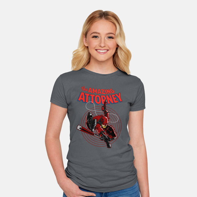 The Amazing Attorney-Womens-Fitted-Tee-joerawks
