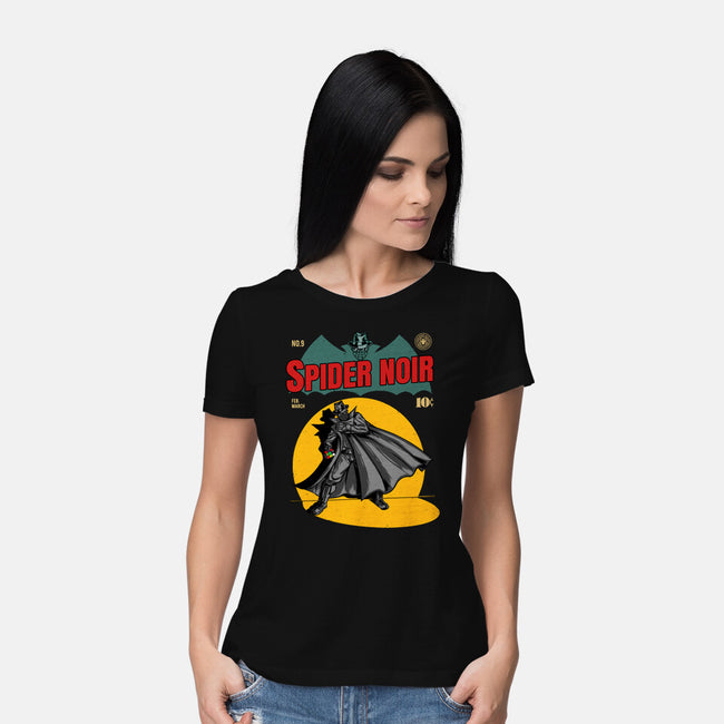 The Shadow Spider-Womens-Basic-Tee-joerawks