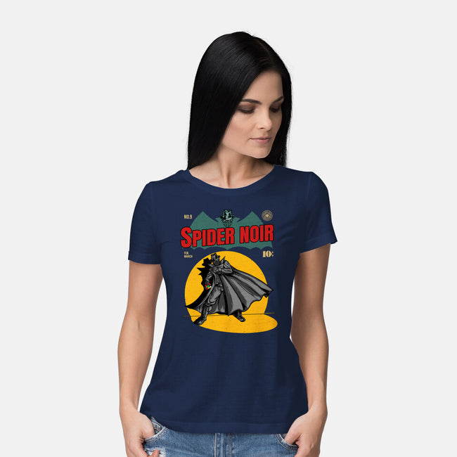 The Shadow Spider-Womens-Basic-Tee-joerawks