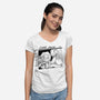 Dino Youth-Womens-V-Neck-Tee-leepianti