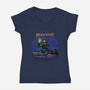Masters Of The Megaverse-Womens-V-Neck-Tee-Roni Nucleart