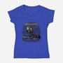 Masters Of The Megaverse-Womens-V-Neck-Tee-Roni Nucleart