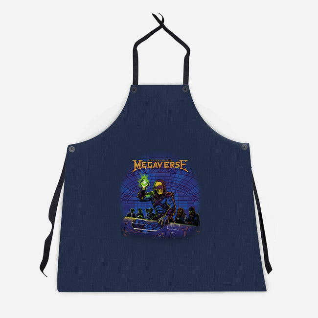 Masters Of The Megaverse-Unisex-Kitchen-Apron-Roni Nucleart