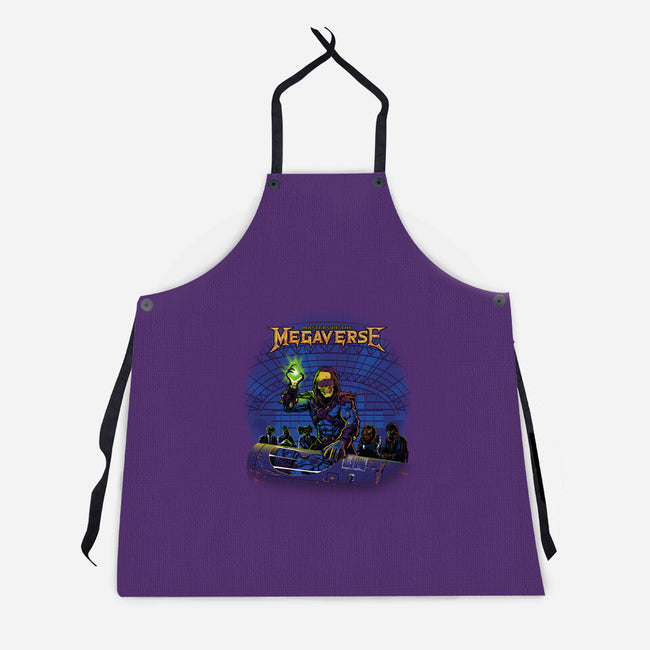 Masters Of The Megaverse-Unisex-Kitchen-Apron-Roni Nucleart