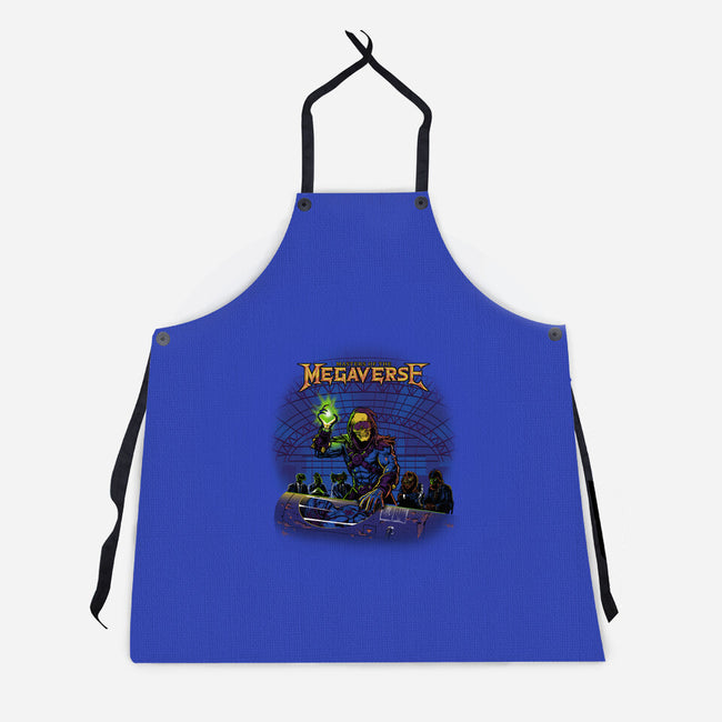 Masters Of The Megaverse-Unisex-Kitchen-Apron-Roni Nucleart