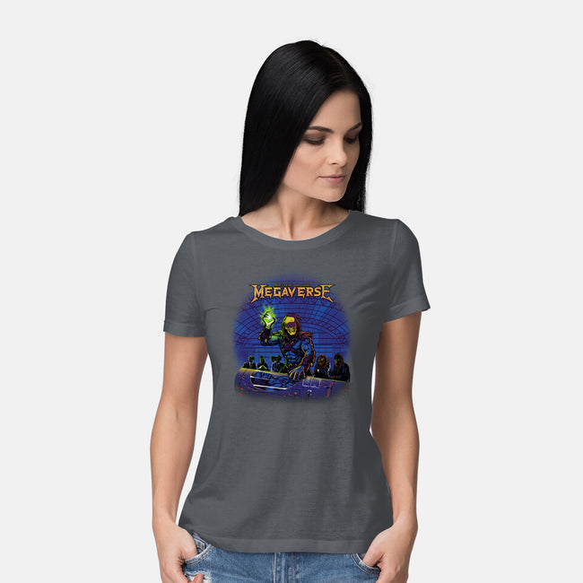 Masters Of The Megaverse-Womens-Basic-Tee-Roni Nucleart