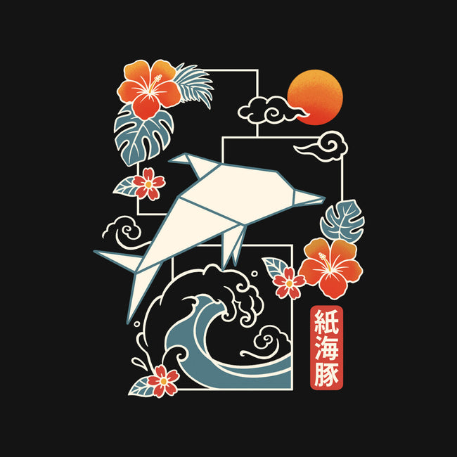 Origami Dolphin-Unisex-Basic-Tee-NemiMakeit