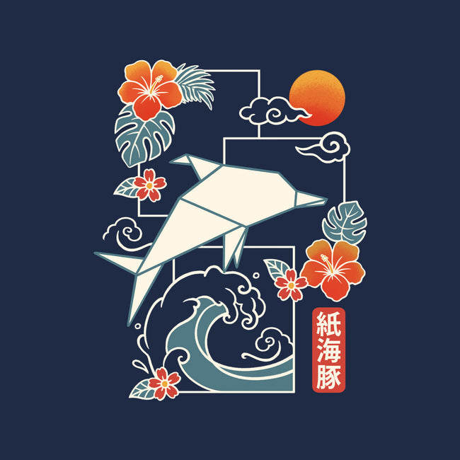 Origami Dolphin-Youth-Pullover-Sweatshirt-NemiMakeit
