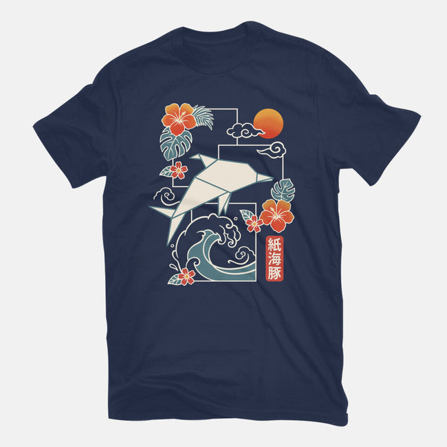 Origami Dolphin-Mens-Premium-Tee-NemiMakeit