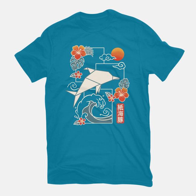 Origami Dolphin-Mens-Premium-Tee-NemiMakeit