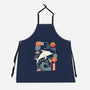 Origami Dolphin-Unisex-Kitchen-Apron-NemiMakeit