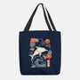 Origami Dolphin-None-Basic Tote-Bag-NemiMakeit