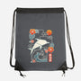 Origami Dolphin-None-Drawstring-Bag-NemiMakeit