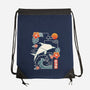 Origami Dolphin-None-Drawstring-Bag-NemiMakeit