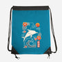 Origami Dolphin-None-Drawstring-Bag-NemiMakeit