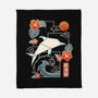 Origami Dolphin-None-Fleece-Blanket-NemiMakeit
