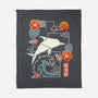 Origami Dolphin-None-Fleece-Blanket-NemiMakeit