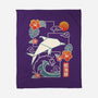 Origami Dolphin-None-Fleece-Blanket-NemiMakeit