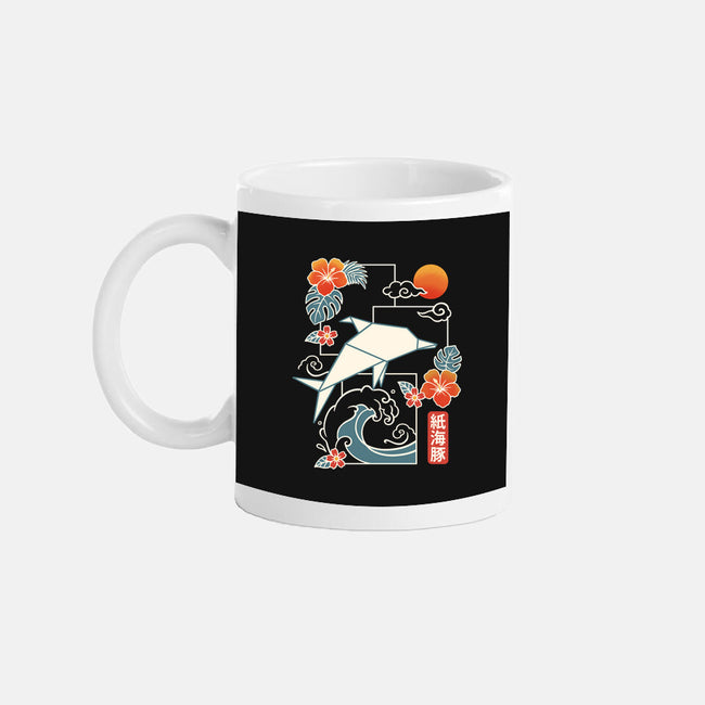 Origami Dolphin-None-Mug-Drinkware-NemiMakeit
