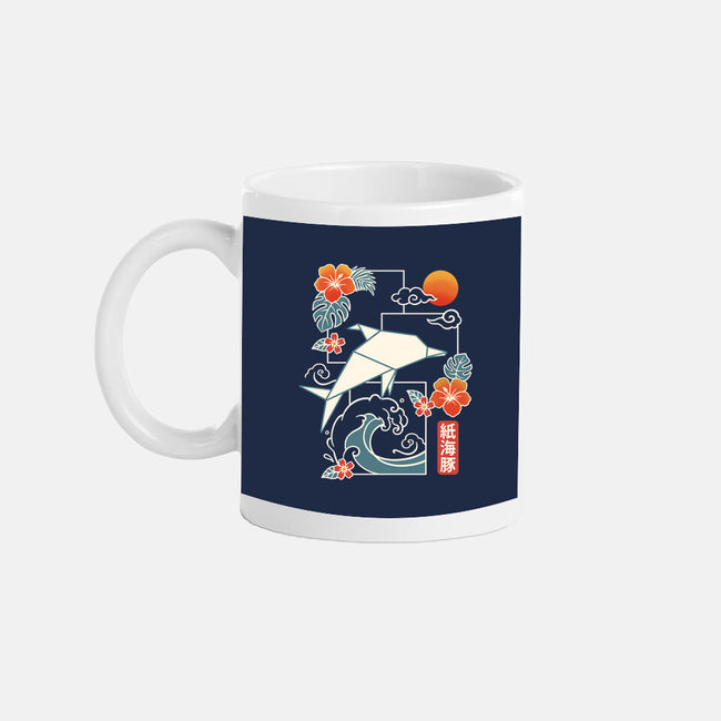 Origami Dolphin-None-Mug-Drinkware-NemiMakeit